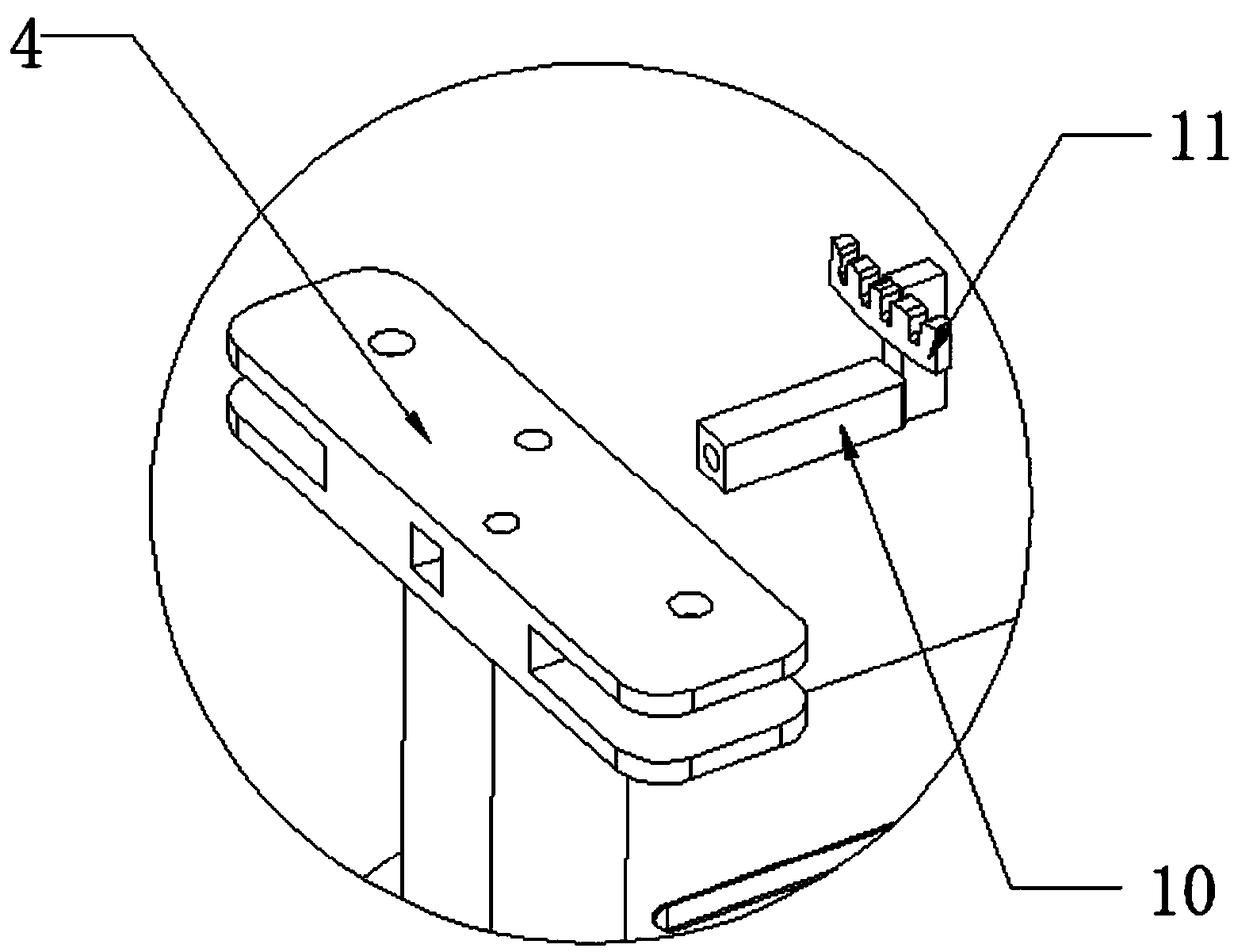 Fixing device for perforating of bread board