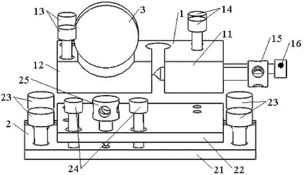 Optical element adjustment seat