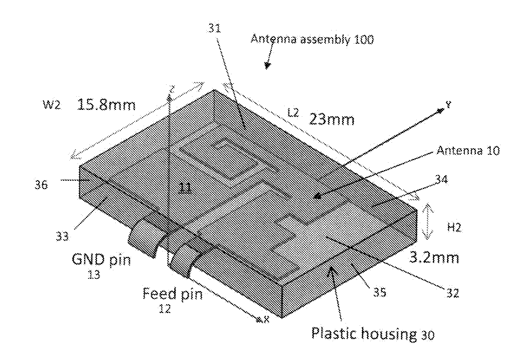 High gain low profile multi-band antenna for wireless communications