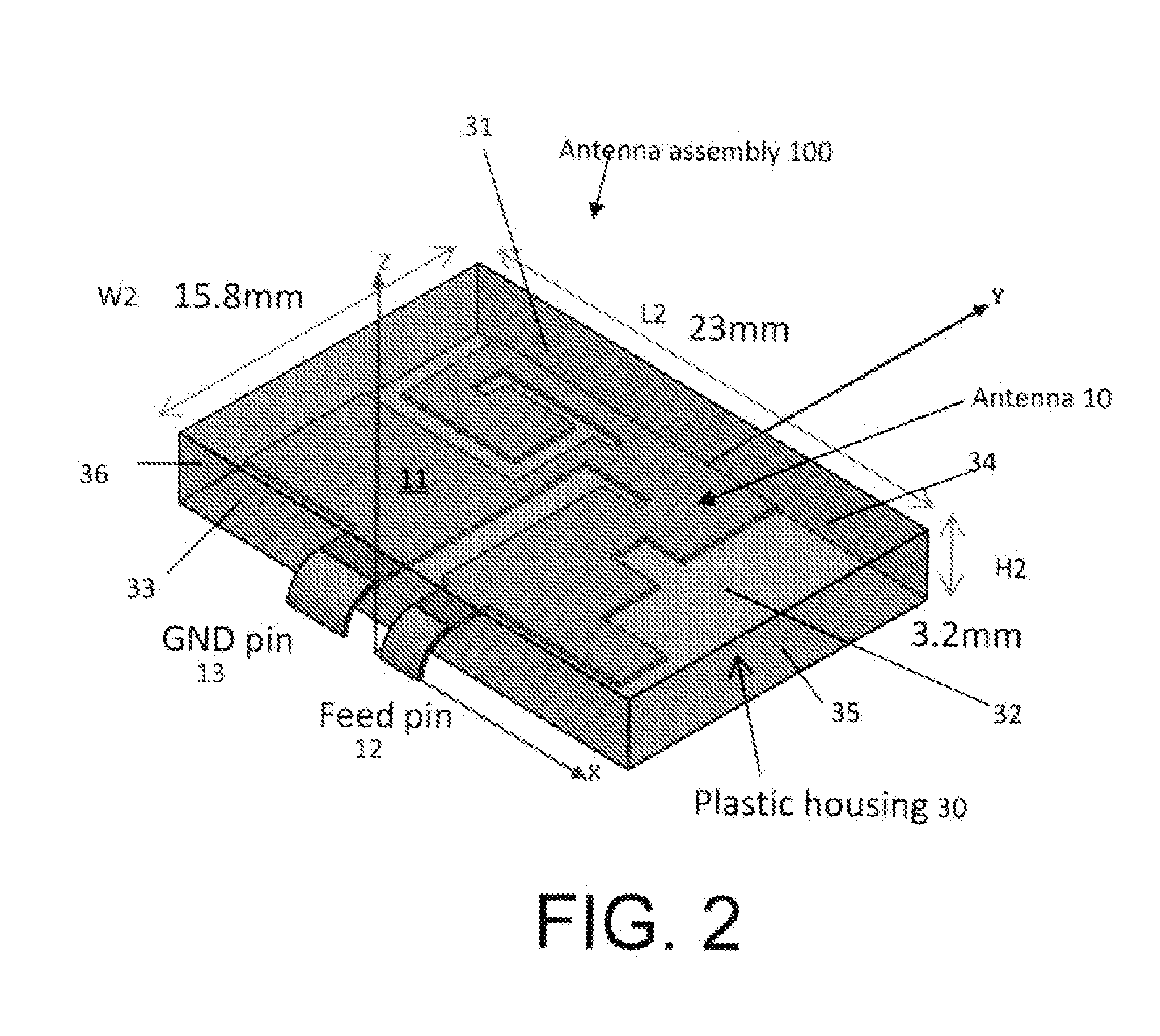 High gain low profile multi-band antenna for wireless communications