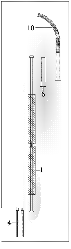 Hanging cable guiding device and method