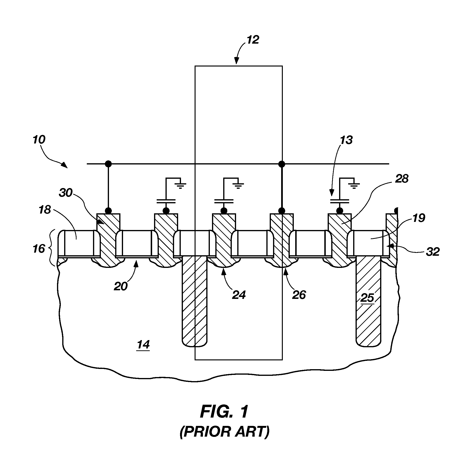 Semiconductor cells, arrays, devices and systems having a buried conductive line and methods for forming the same