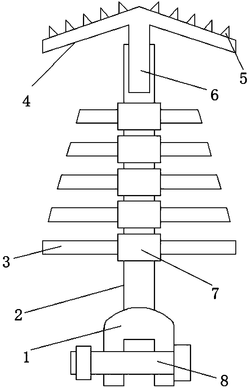 Telescopic suspension insulator string