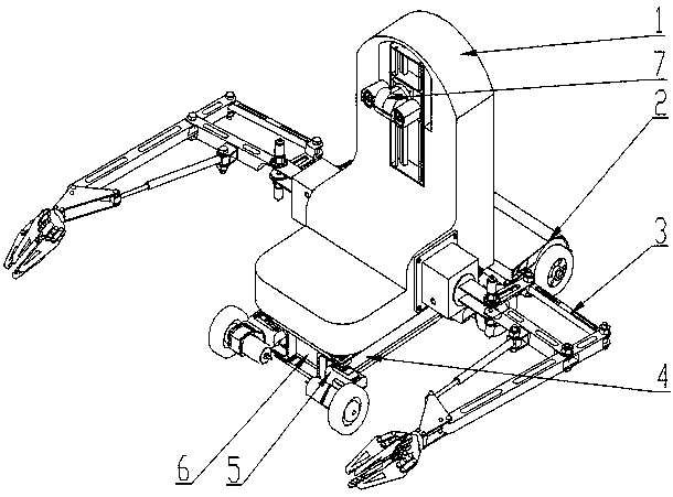 Household cleaning and carrying robot