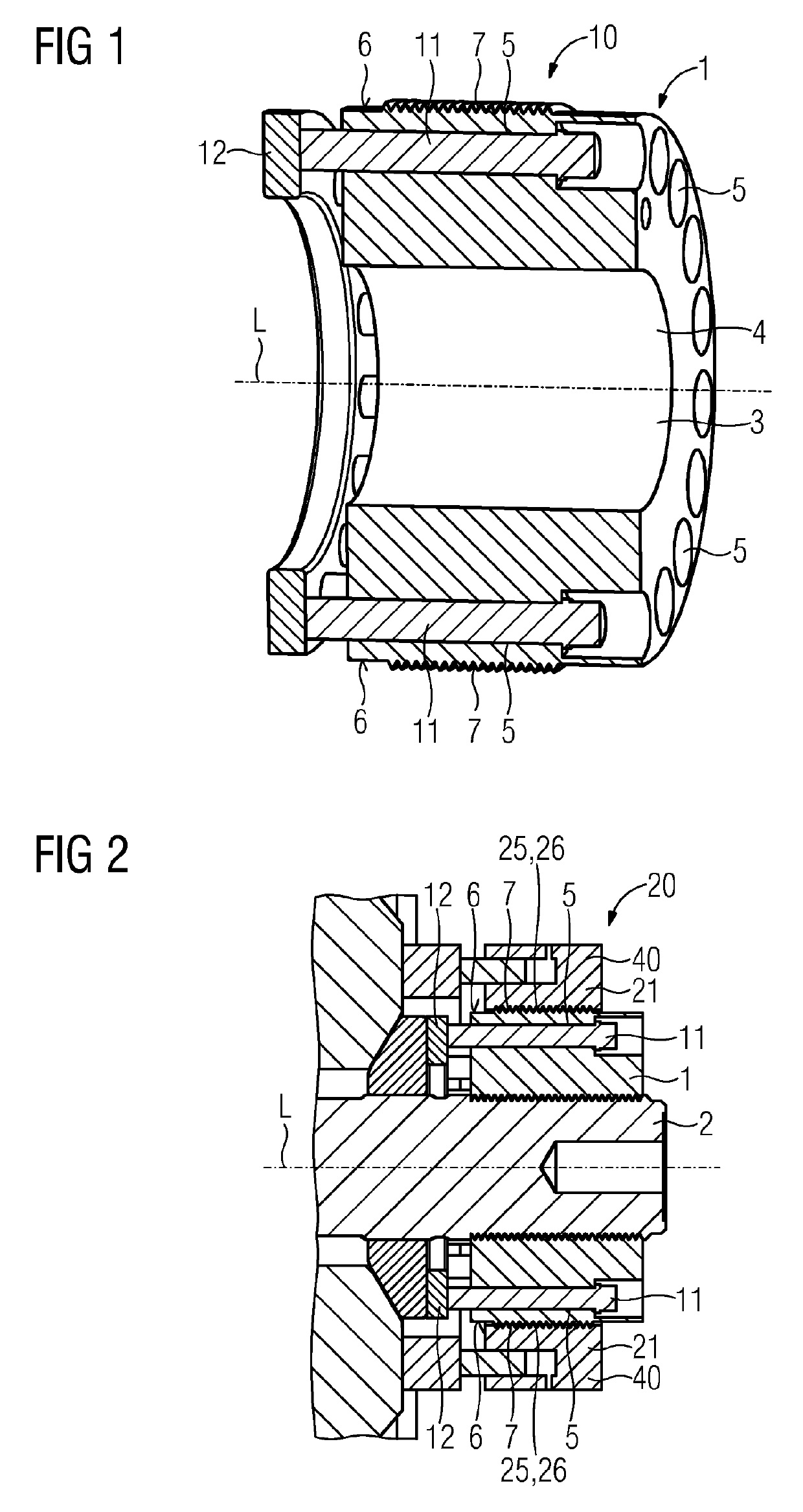 Annular clamping nut for a tie bar