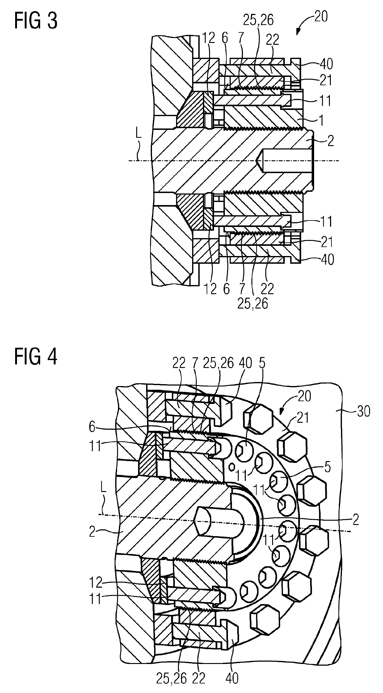 Annular clamping nut for a tie bar