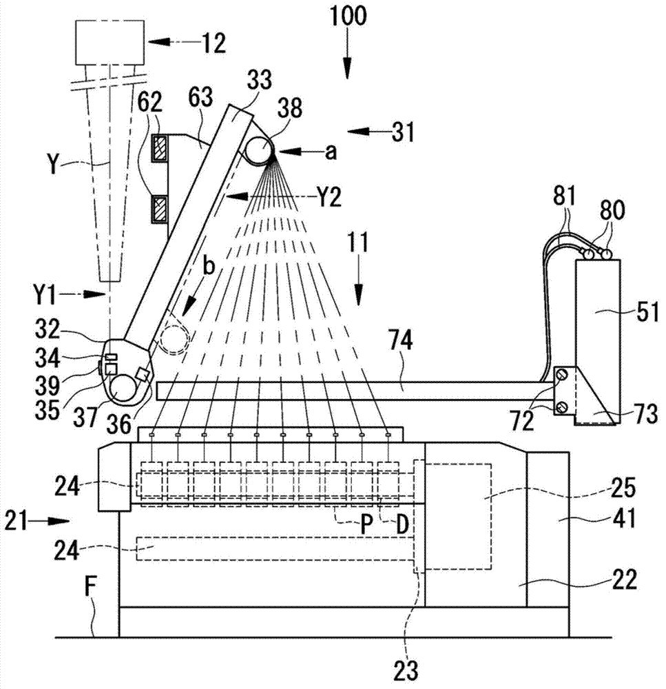 Take-up apparatus and take-up facility