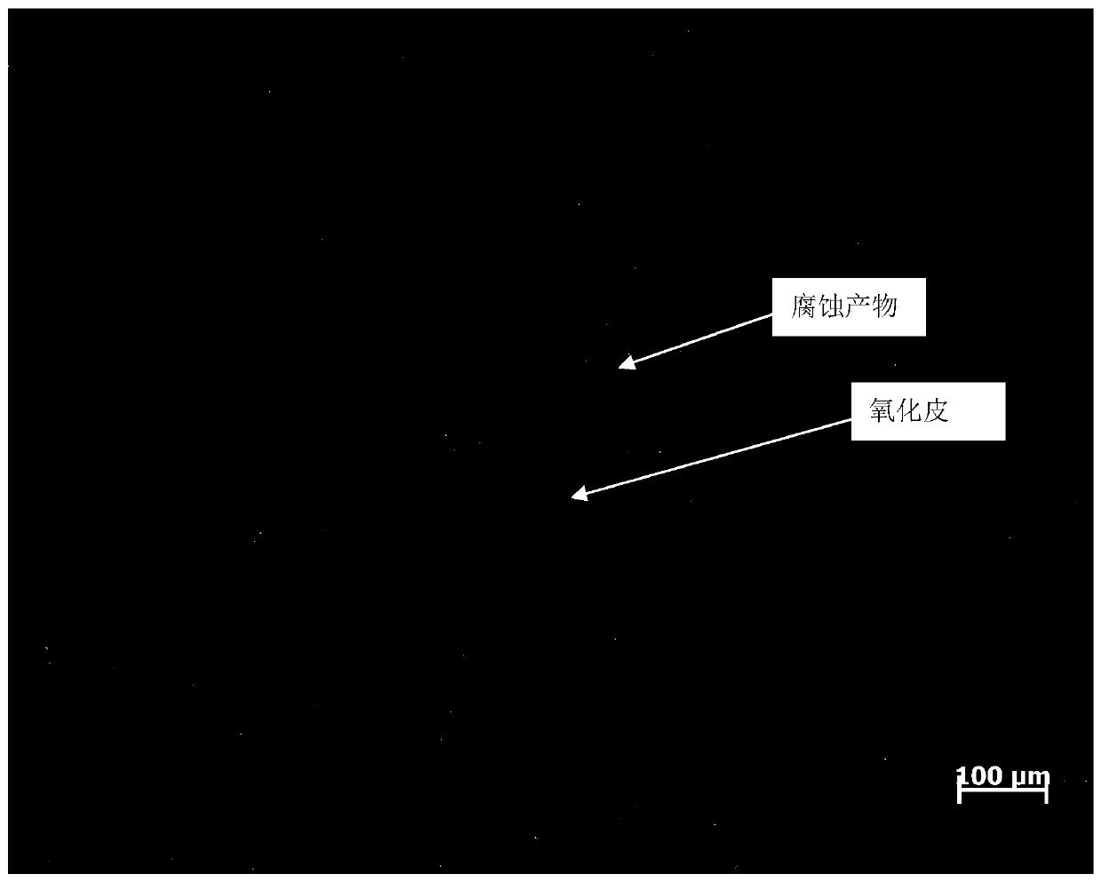 Method for distinguishing red oxide skin and red corrosion product of hot rolled steel