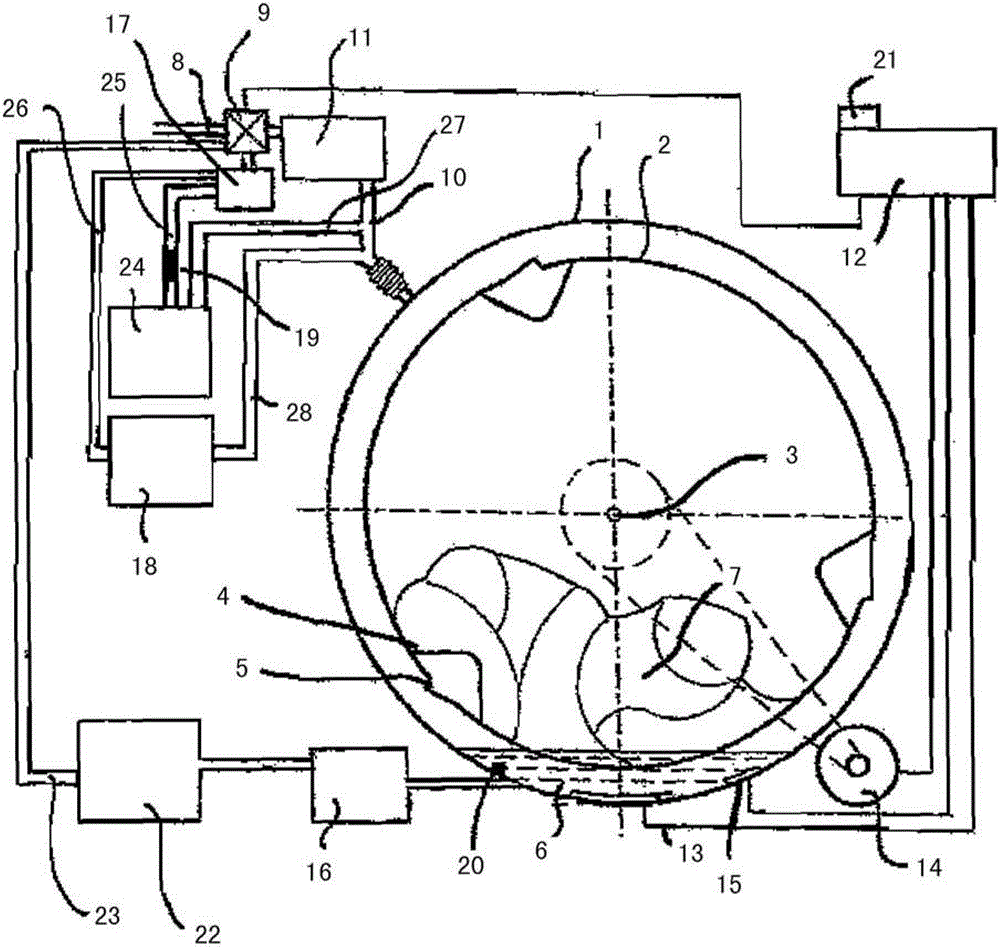 Washing machine having a desalination device