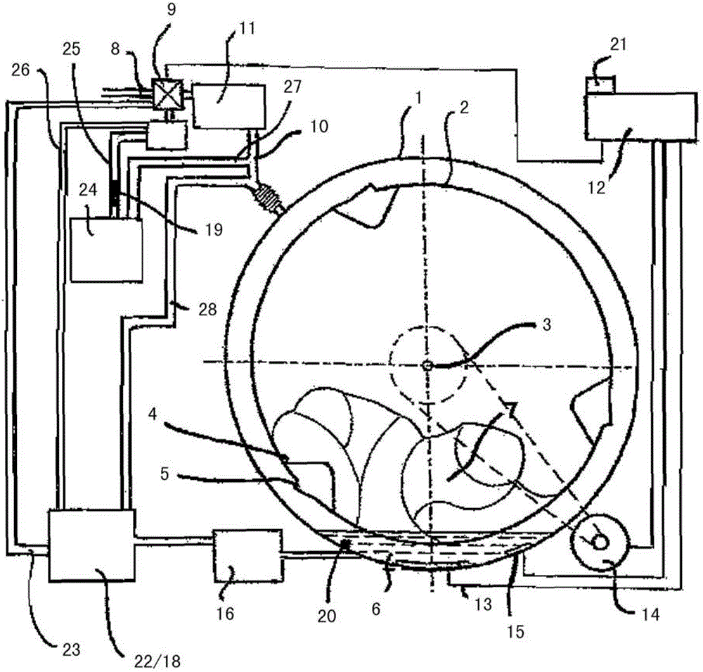 Washing machine having a desalination device