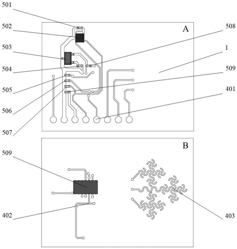 Epidermal attachment type health detection system and preparation method thereof