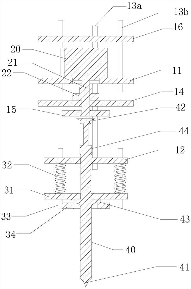 A punching device for blood label sampling