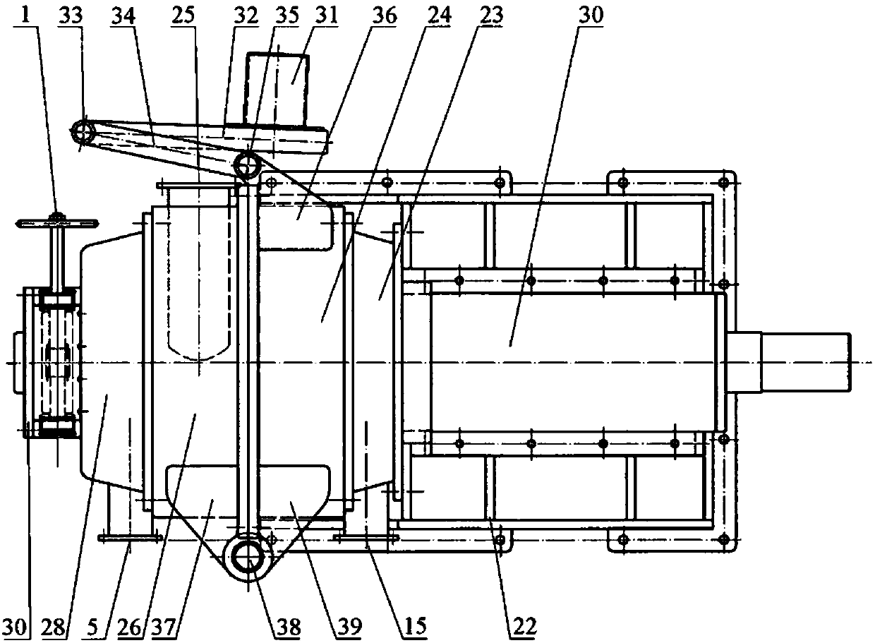 A double-cone refiner with internal flow guide channels