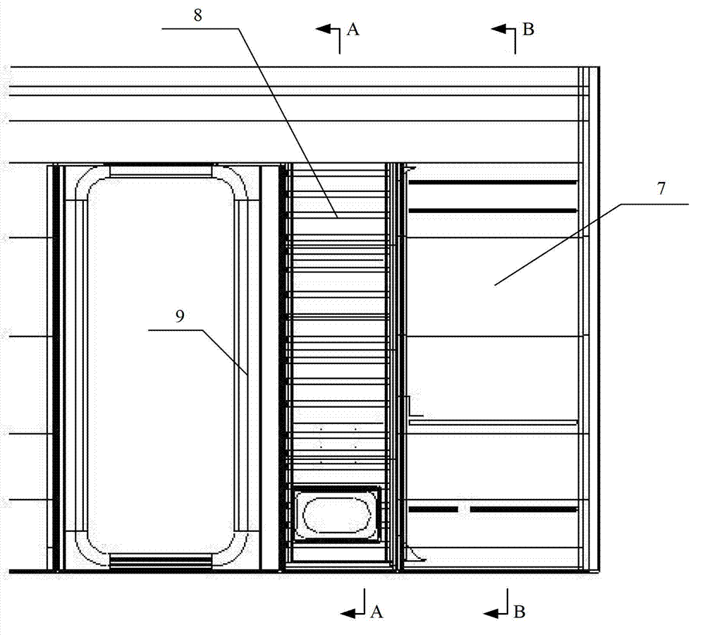 Auxiliary side wall, high-speed motor train unit body and high-speed motor train unit