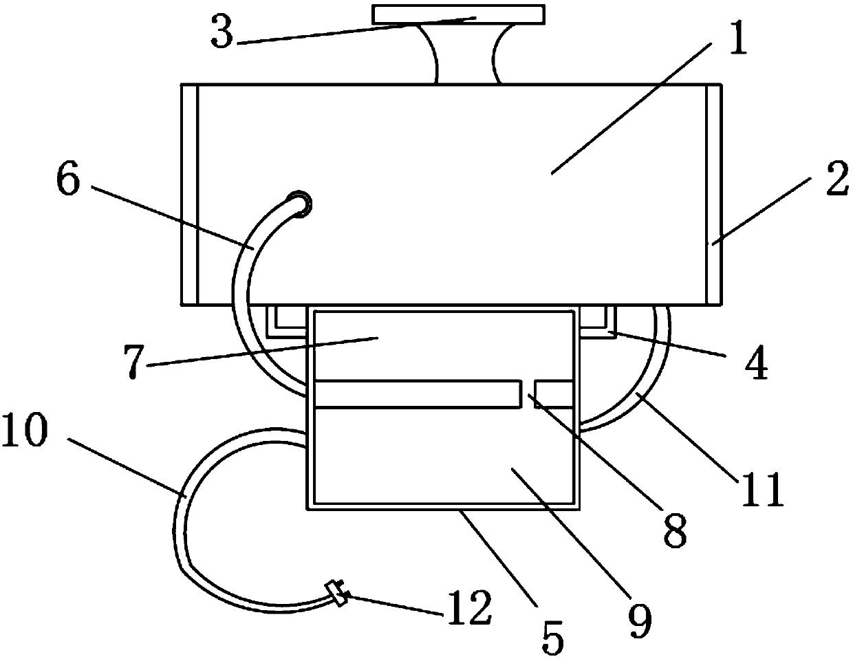 Recirculating blower and carbon dioxide supply integrated device for seedling culture
