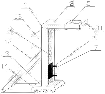 Plastic molding die charging crane