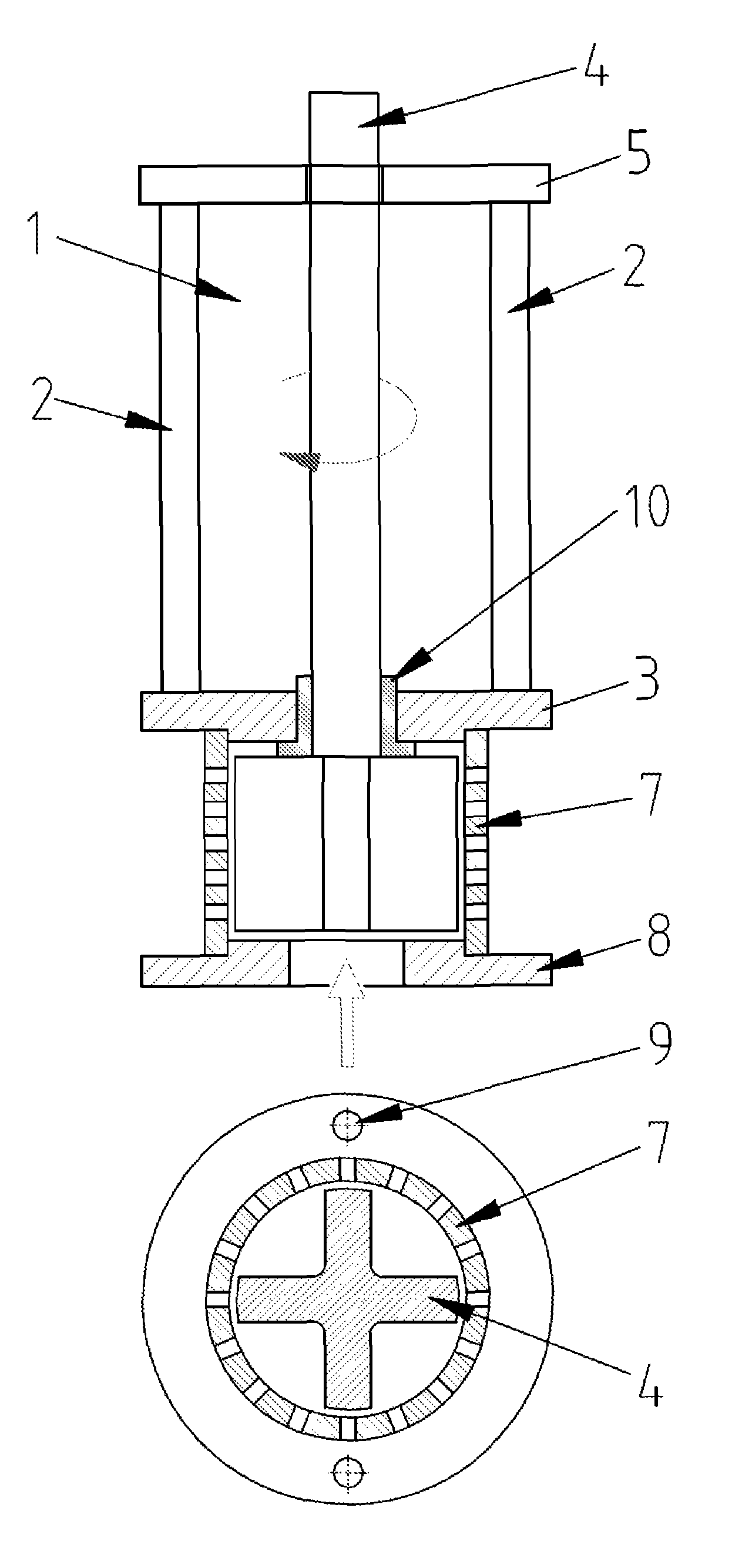 Apparatus and method for liquid metals treatment