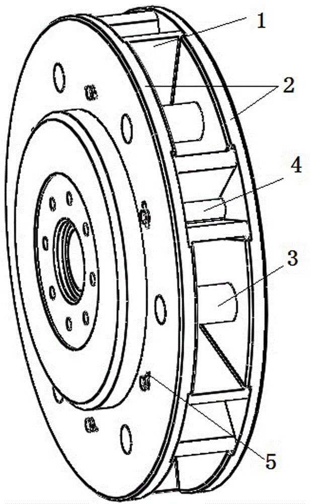 Shot blasting machine with V-shaped blades