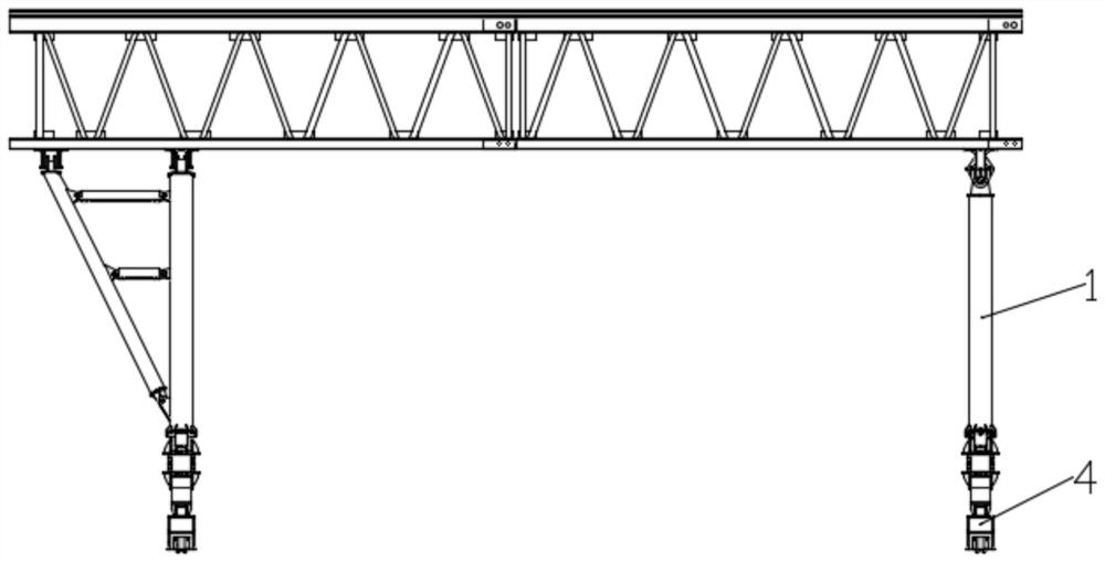 Container portal crane with track adaptability and working method thereof