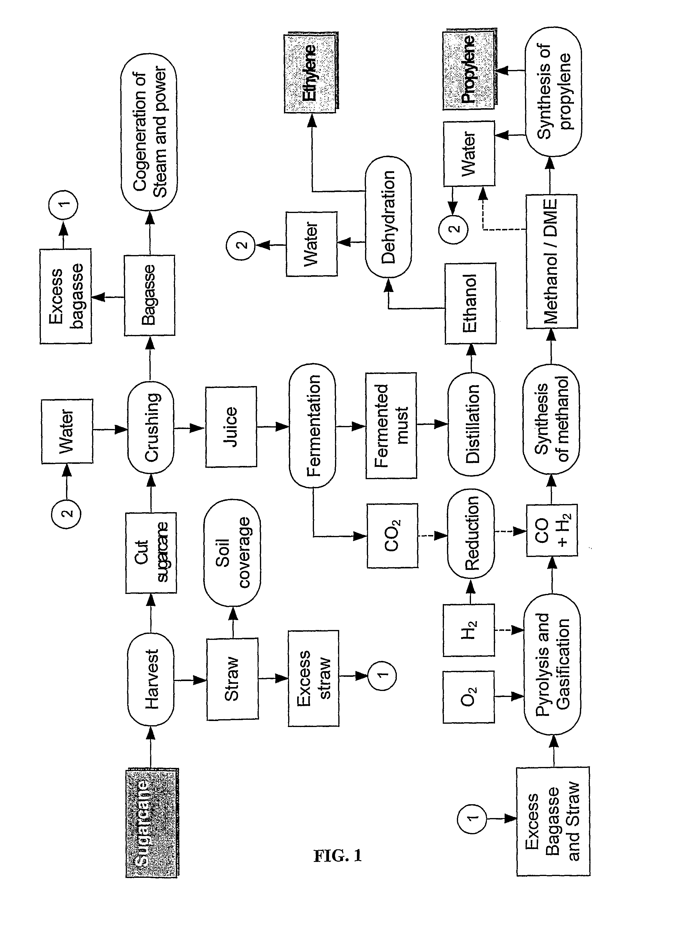 Method for the production of one or more olefins, an olefin, and a polymer