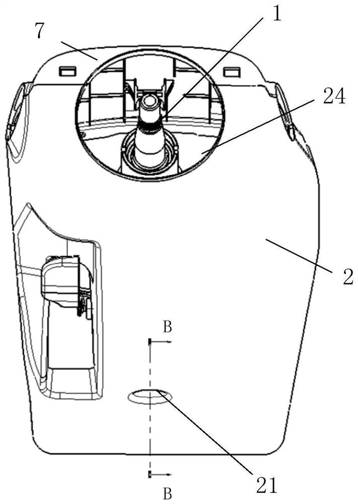 Steering column guard bracket installation structure and vehicle