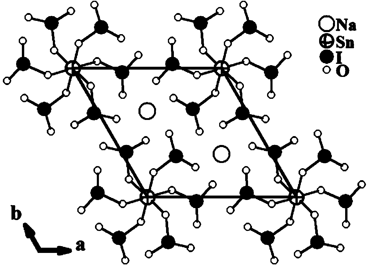 Inorganic compound Na2Sn(IO3)6 as well as preparation method and application thereof