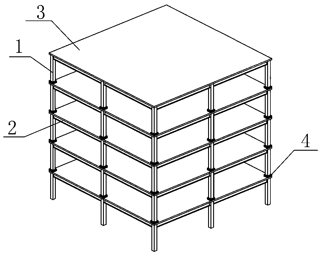 Friction pendulum connected fabricated steel structure system and design method thereof