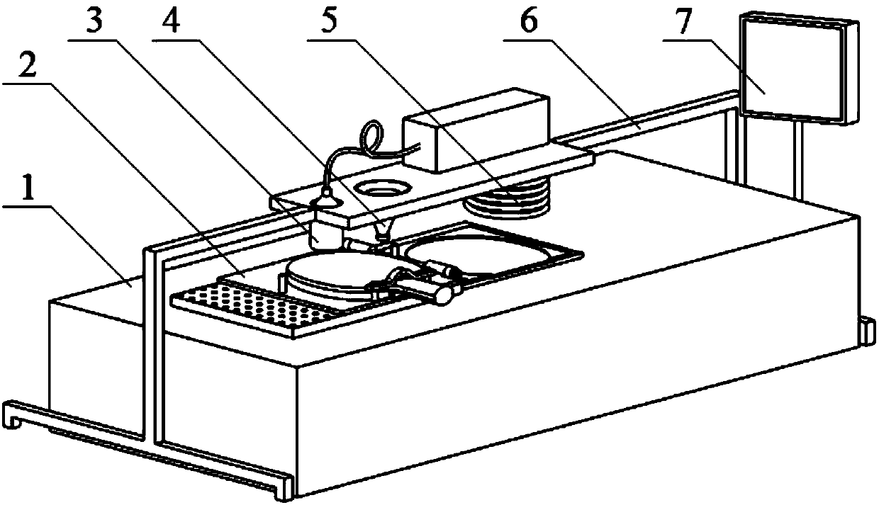 Automatic laser cutting and pasting device for table tennis racket rubber