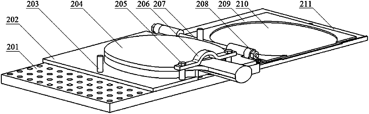 Automatic laser cutting and pasting device for table tennis racket rubber