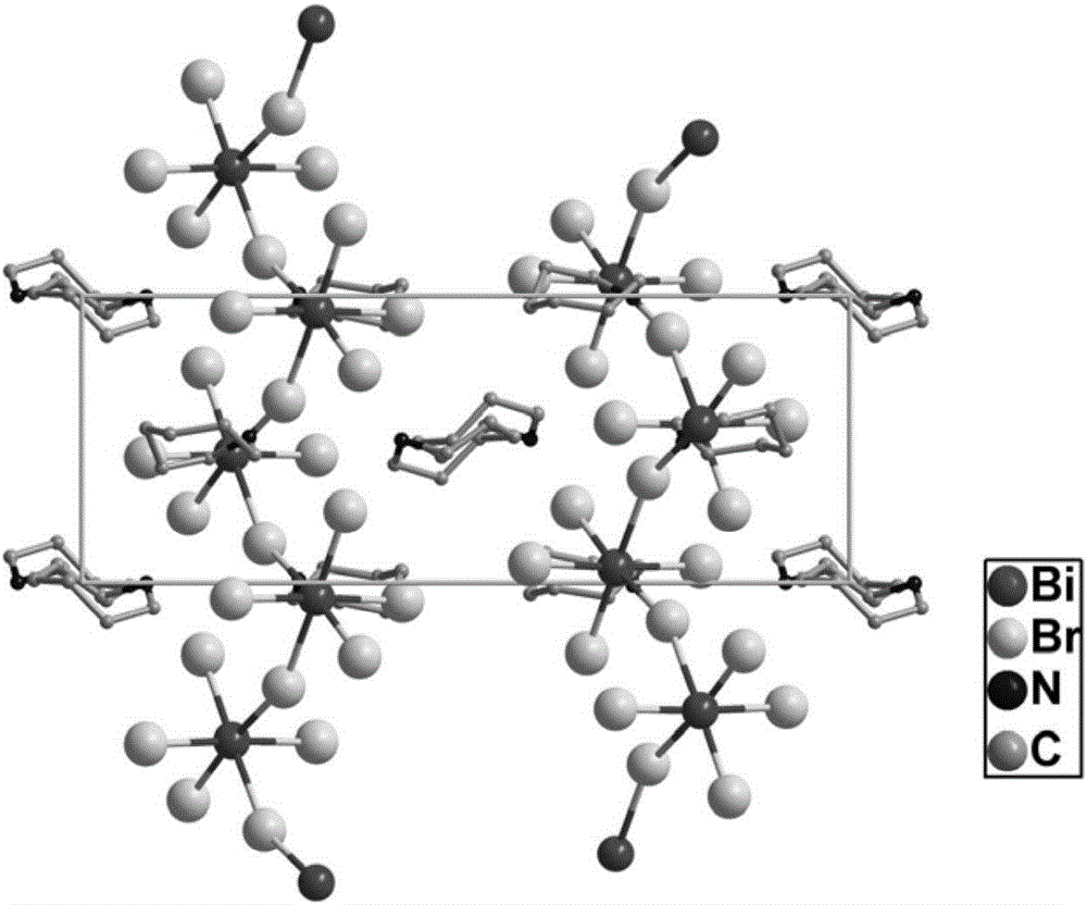 Organic-inorganic hybrid semi-conductive dicyclohexyl-imine bismuth bromide compound and crystal and preparation method and use thereof