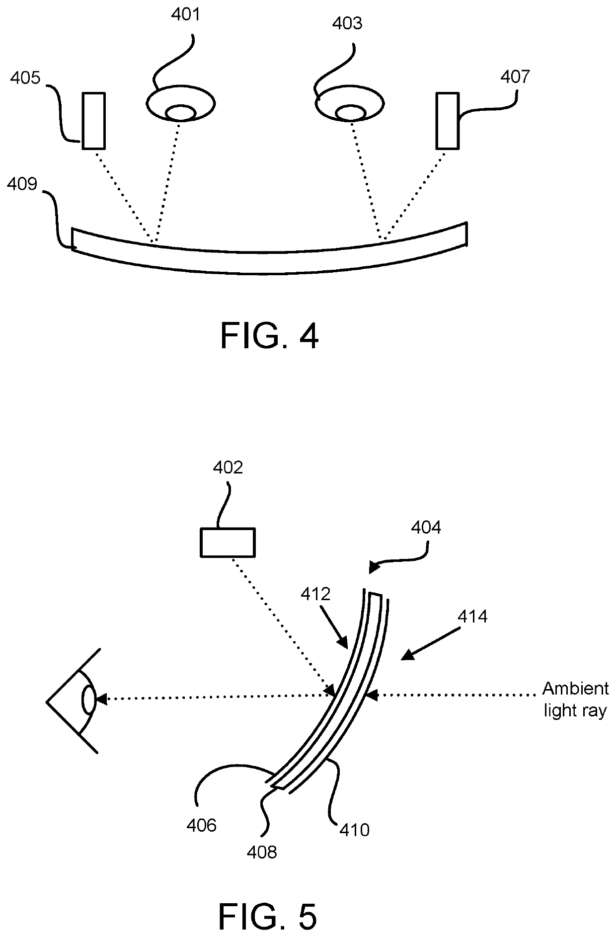 Systems and methods to provide privacy protection and brightness enhancement in an interactive environment