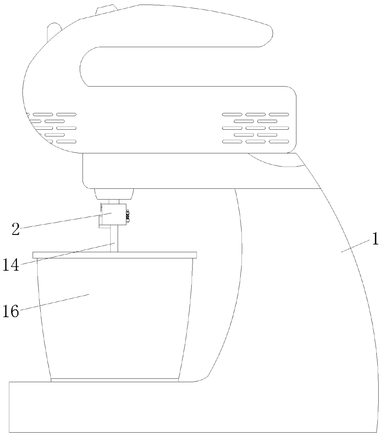 Stirring rod dismounting mechanism for household stirrer