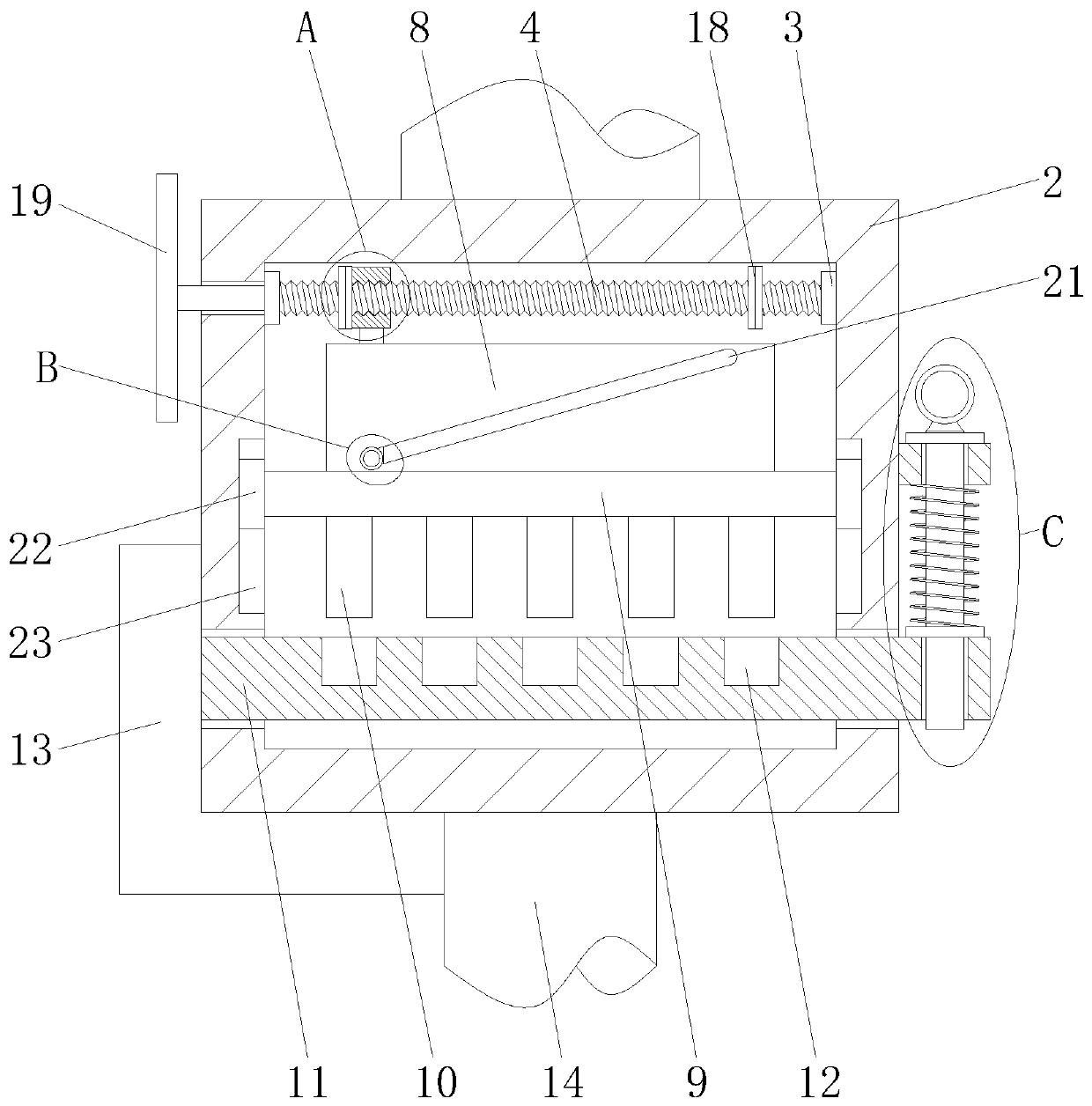 Stirring rod dismounting mechanism for household stirrer