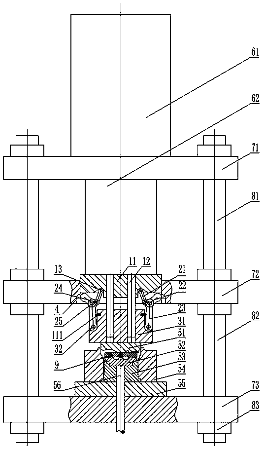 Hydraulic machine for hub forming