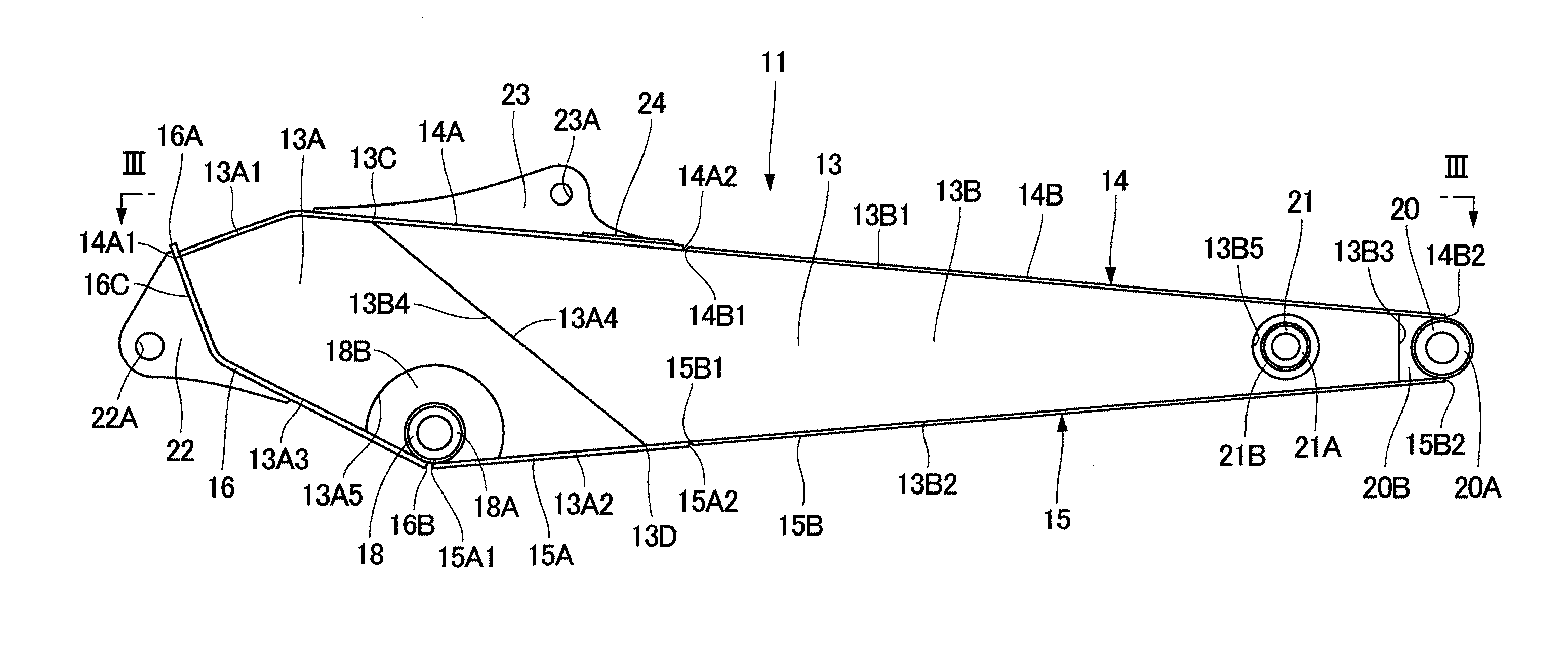 Arm for construction machine