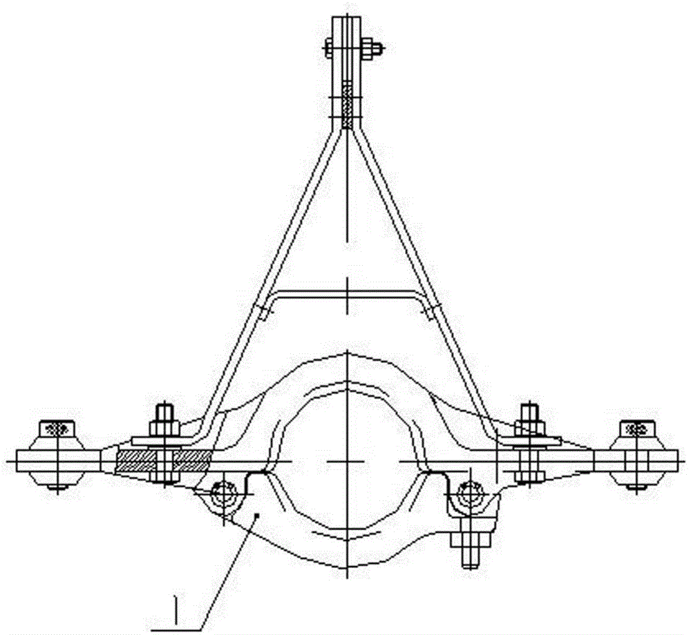 Hanger frame of fixed-steering pulley