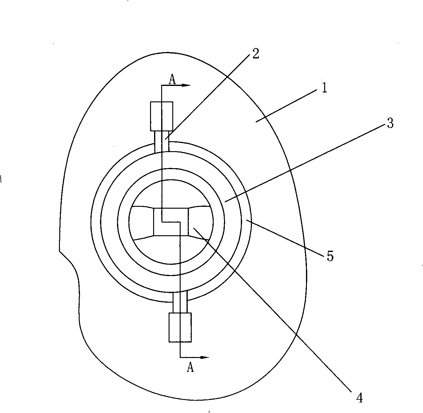 LED luminous module with heat radiation structure