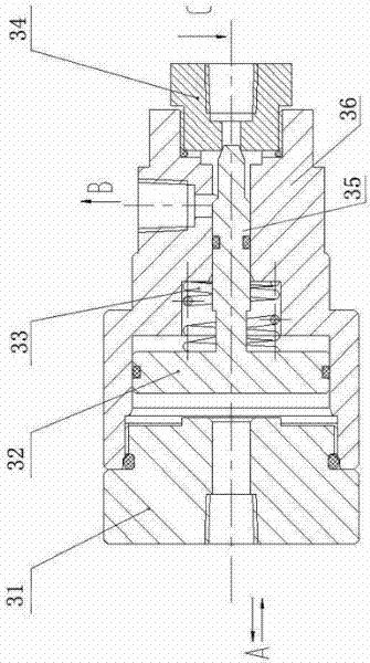 A control valve for a hydraulic wellhead safety valve control system