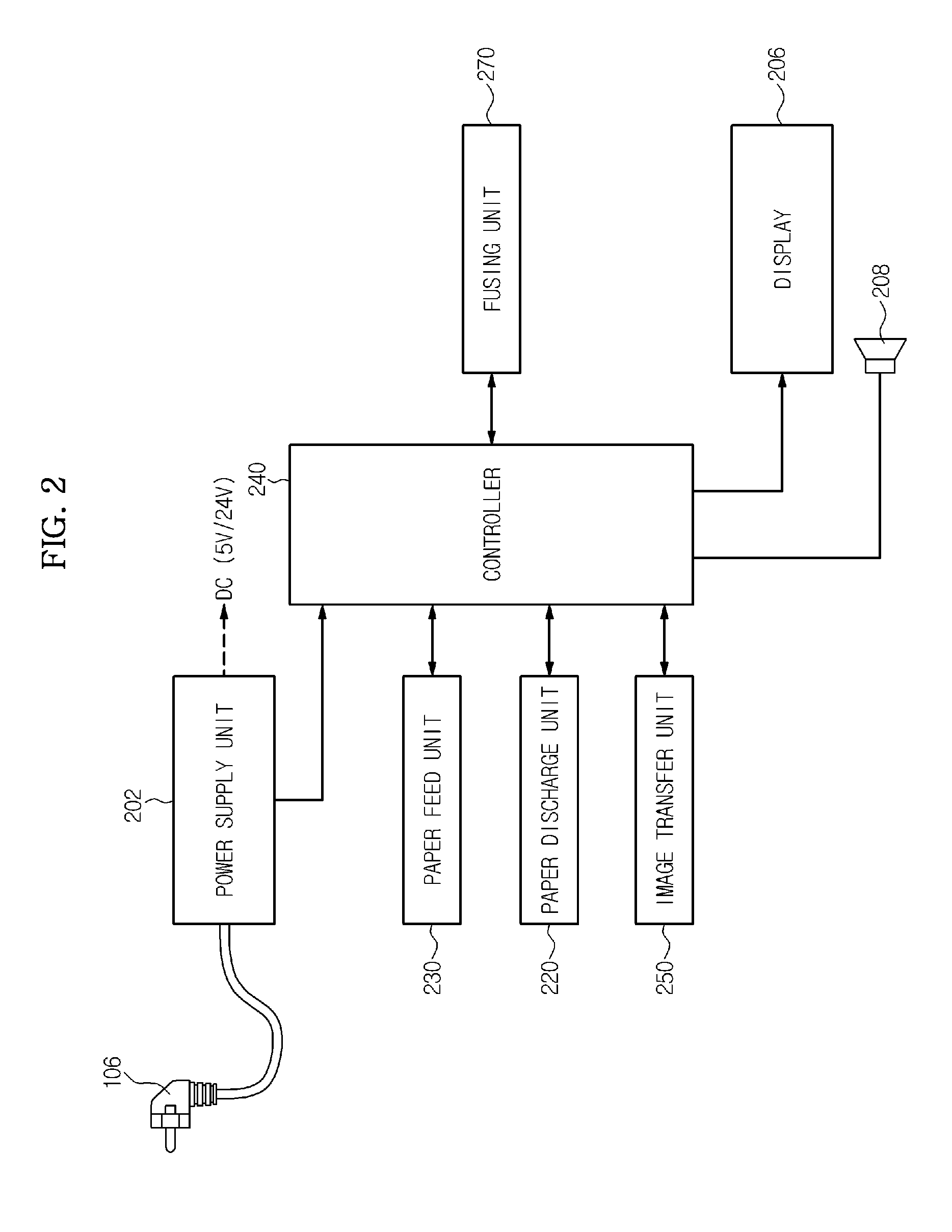 Discharging circuit, image forming apparatus having the discharging circuit, and power supply unit