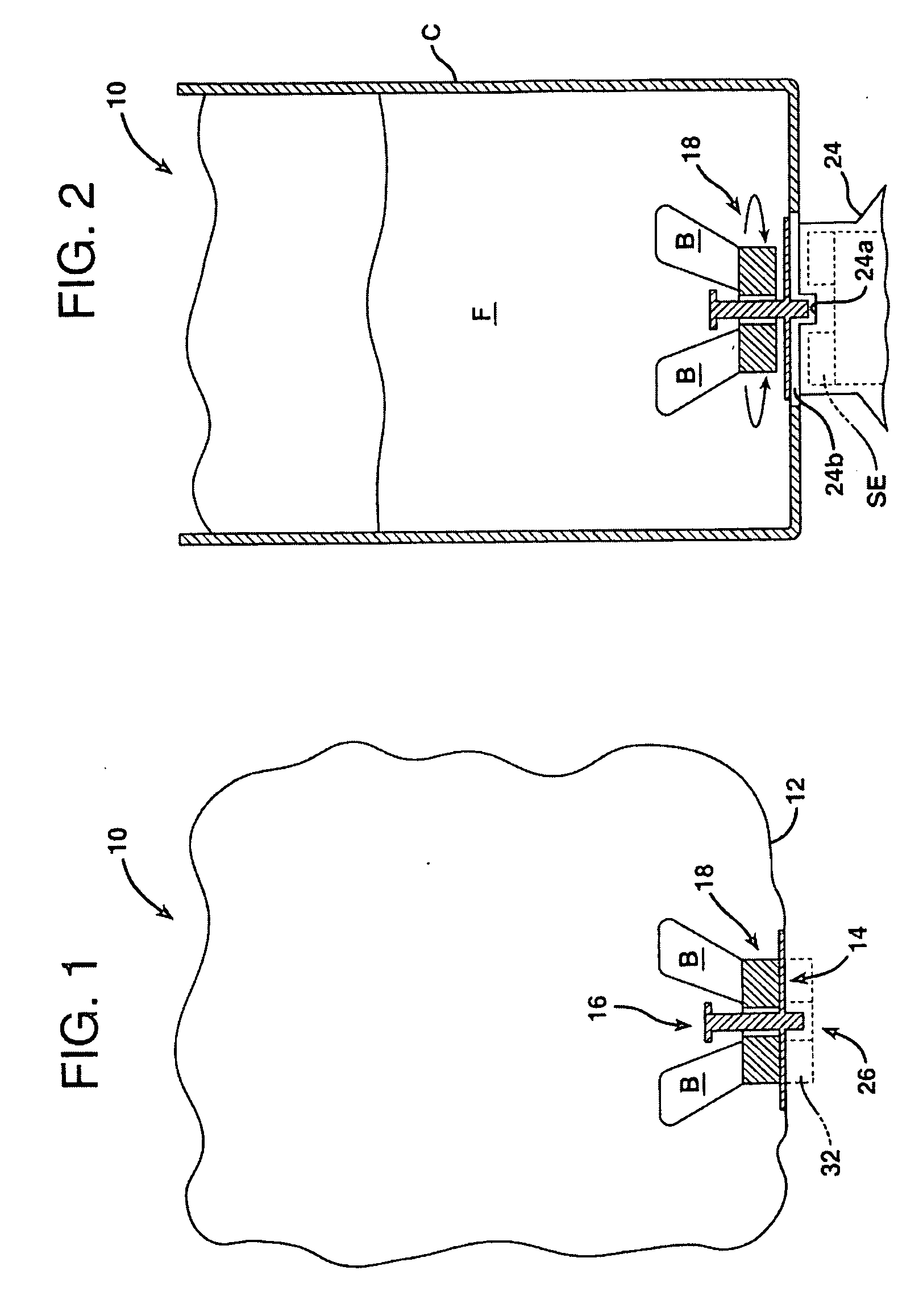 Mixing Bag or Vessel Having a Fluid-Agitating Element