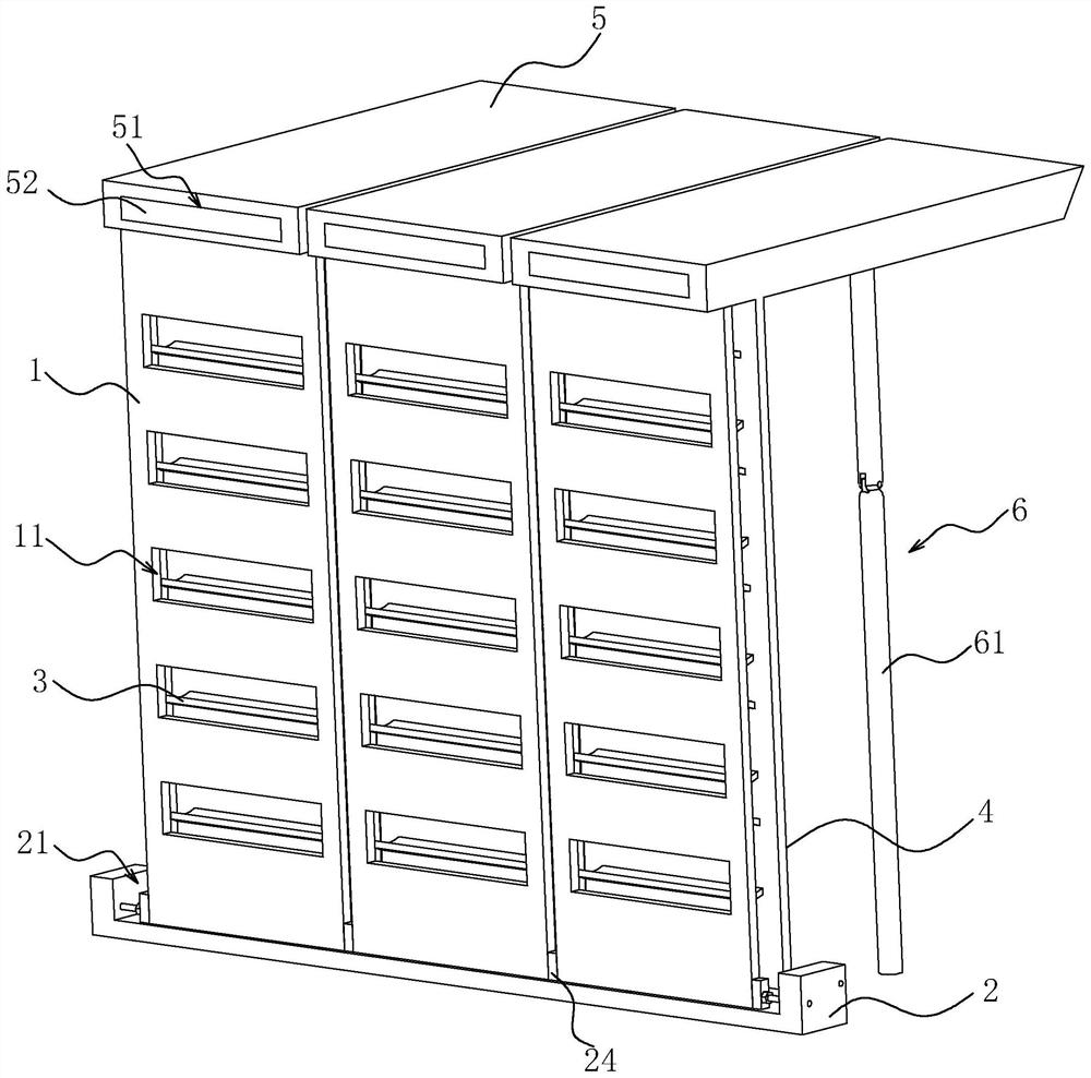 A municipal road construction enclosure structure