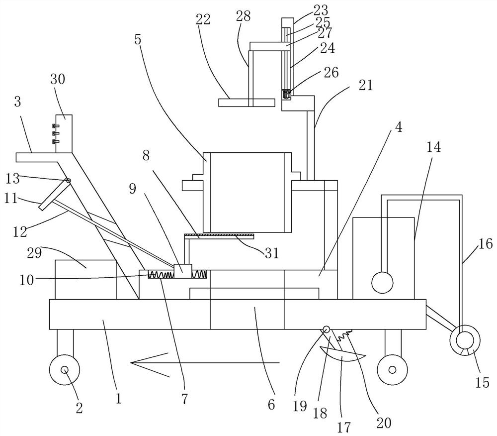 Garden turf tiling watering device