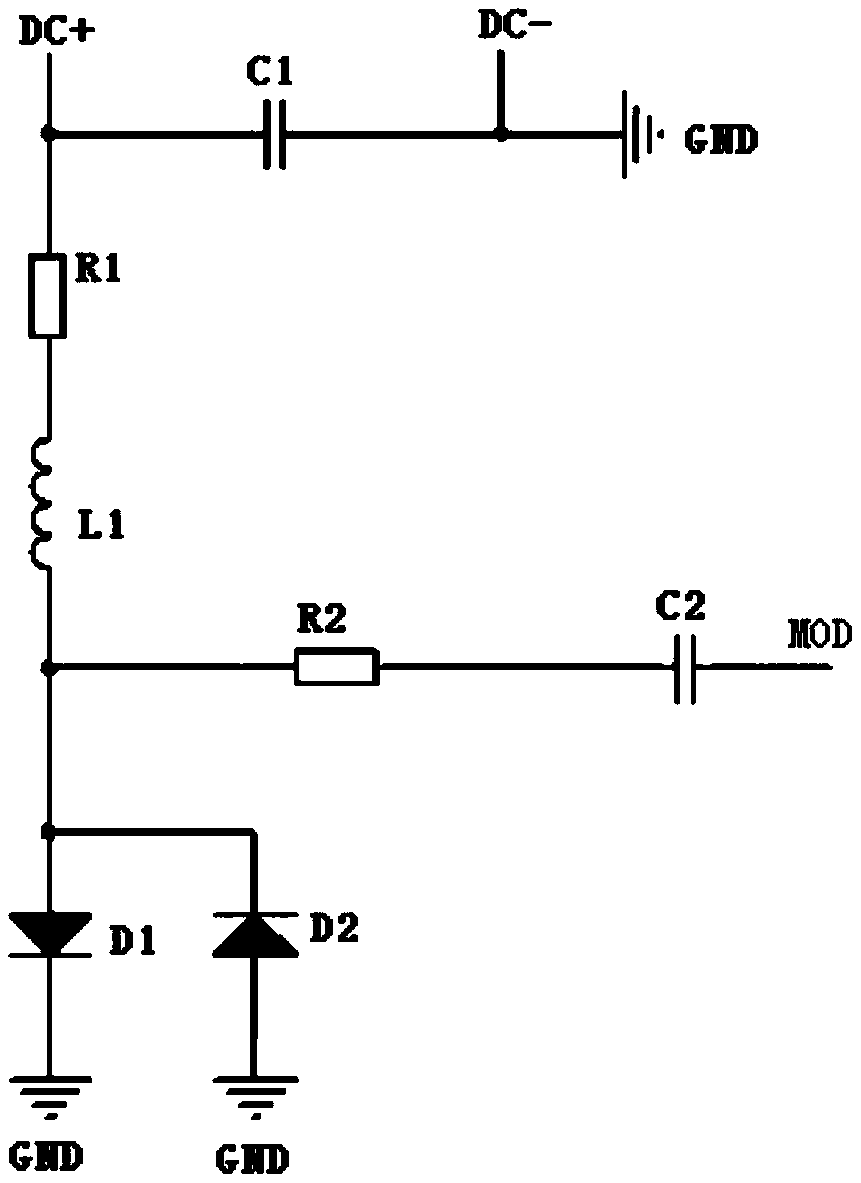 Laser device modulation circuit and laser device modulation method based on white noise