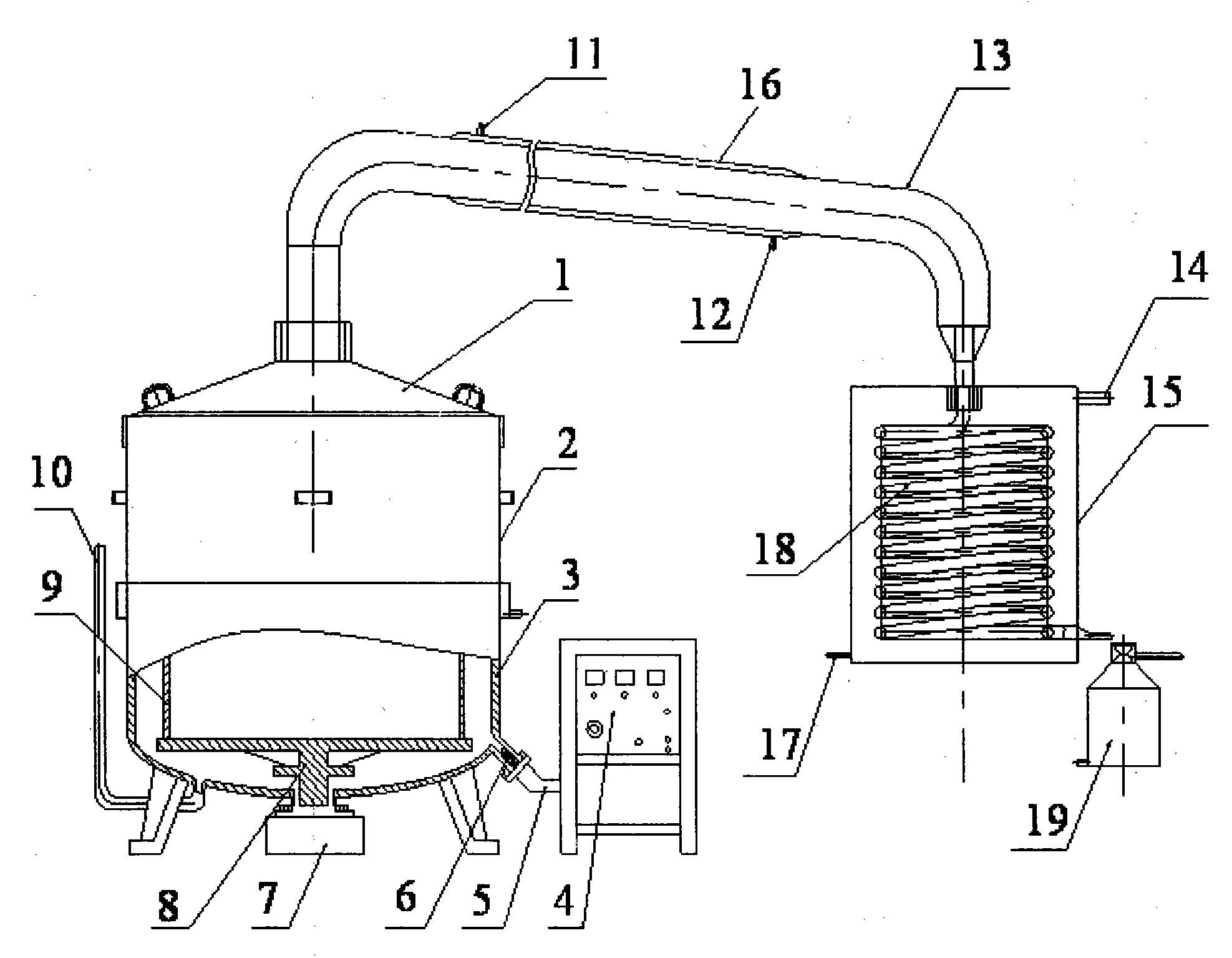 Linalool crude oil extraction device