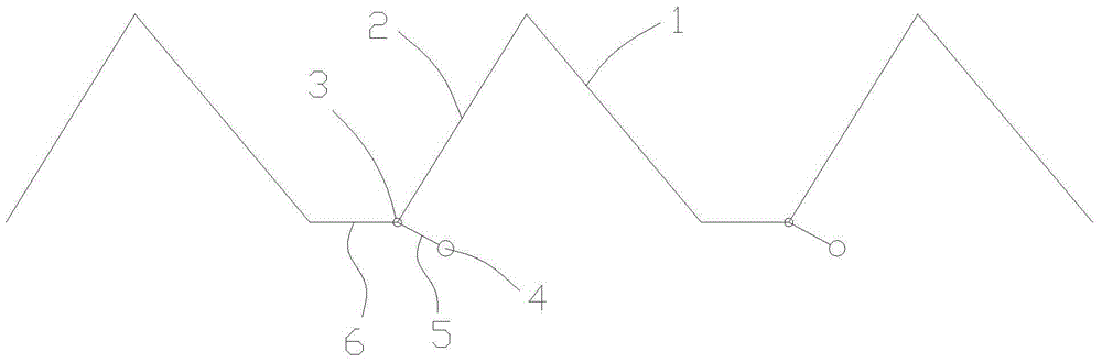 Support structure of sunlight greenhouse utilizing solar gas flow to generate electricity