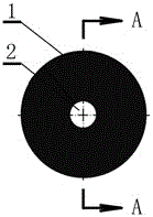 Light spherical red mud through-hole ceramsite with air purification function