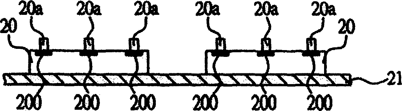 Chip electric connection structure and its manufacturing method