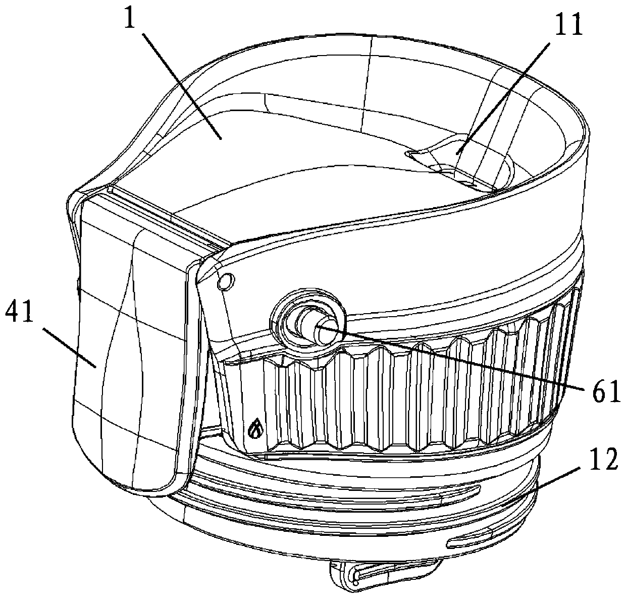 Cup cover capable of being operated by single hand and being conveniently cleaned