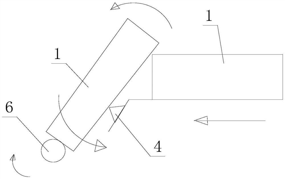 Air cylinder cover turnover device