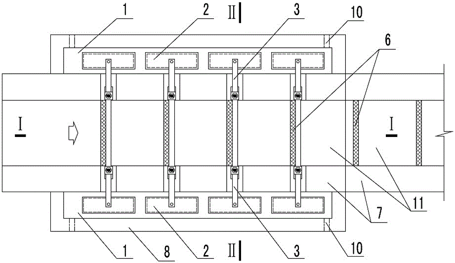 A fishway movable partition device